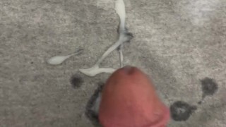 Masturbating my cock until I cum