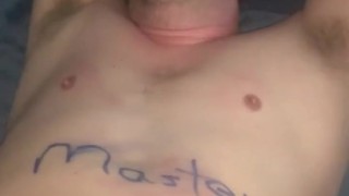 Bottom Boy get his Balls Beat by his Master