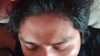 Naughty and naive femboy got mouth fucked