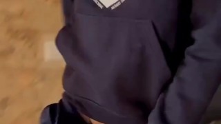 Going down stairs so freaking horny