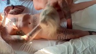 Behind The Scenes Real Couple Passionate Morning Fuck And Blowjob Cum Swallow!