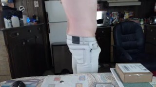 Super tight jeans make me hard!