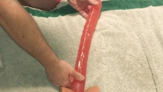 Getting Kinky With My Torso Sex Doll & Double Ended Dildo To Fuck My Ass, ATM, & Cum Clean Up Show