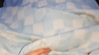 My work colleague licked my pussy under a blanket in the field so no one could see