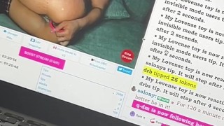 ONLINE… fans made my tight pussy so creamy