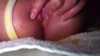 Trans girl cumming hard with ice cream!!! 🔥