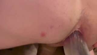 Straight guy gets fucked hard by 10 inch dildo