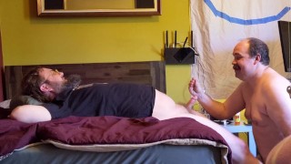 Stubble Trouble - Mister Moustache Dick fucks hot bear Rusty Piper, jerks cumshot - cornfedMTdads