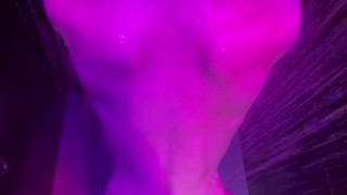 Straight friend fucks his buddy in the public shower after the sauna