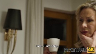 MATURE4K. Kinky Coffee Fuck
