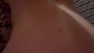 chubby roomate cums on my ass, he slaps my ass afterwards