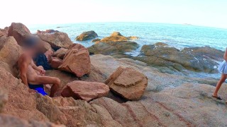 INFIDELITY DAY - I cheat on my husband on the beach by fucking with a stranger