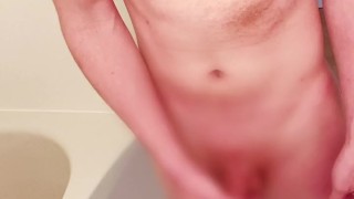 短小包茎のお風呂オナニー　漏れる喘ぎ声