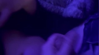 Sucking cocks on the couch