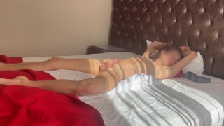 sexy twink jerking off in his hotel
