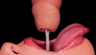 CLOSE UP: BEST Milking MOUTH made You CUM TWICE! Sensual FORESKIN Blowjob! Sucking UNCUT Cock! ASMR