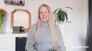 Ersties - Blonde Babe Anna Talks About the First Time She Squirted