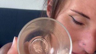 LittleFeet Eats Milky Condom💦🤤