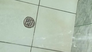 man in the shower ends up masturbating until he comes - watch the end