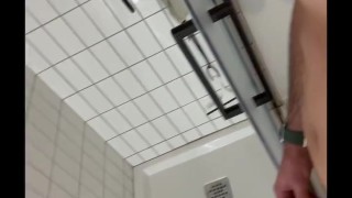 Thong underwear, showing ass, pissing and cumming