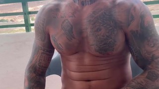 Risky Jerk Off With Cumshoot In My Terrace