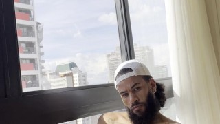 Andy Rodrigues big black cock masturbating and cumshot