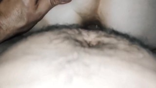 Husband films close-up as he fucks his wife's anal