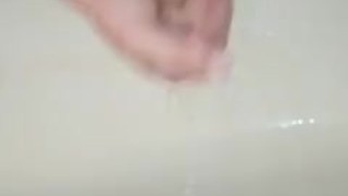 Squirt and cumming cock