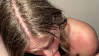 "Can I make myself cum with your cock down my throat"