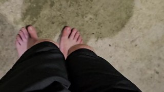 Desperate pissy mess outside my apartment