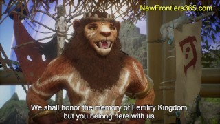 Furry Lesbian ORGY with Cat Girls and Harem Girls - scene from Tribute to the Fertility King - Seaso