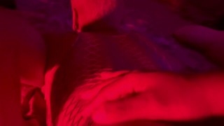 Pussy Eating In Pink Fishnets