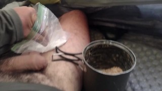 Yum Yum Cum- cumming in my couscous and eating it