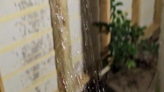 Quick piss outside my apartment