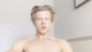 german twink is jerking off until he cums