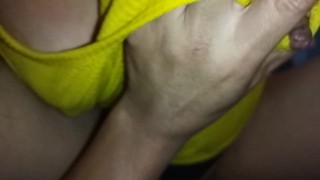 Me gusta Más tu Verga que la de mi Marido, le digo sudando a sentones sobre él