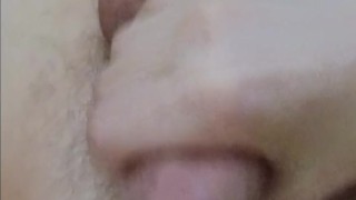 Gay teen edges and cums on his stomach