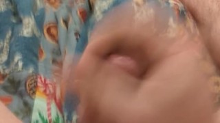 Jerking my cock until I spray cum