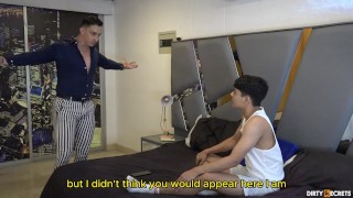 MY STEPSISTER'S LESBIAN GIRLFRIEND SUCKS MY COCK