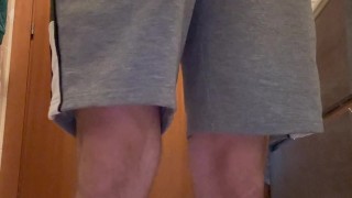 Teen big cock finger ass and cum in hands