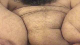 FTM Bear Chub cums hard with a vibrator