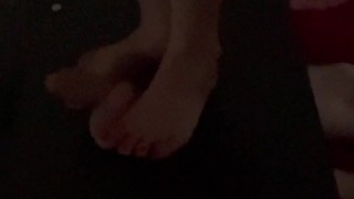 Watch me dominate my bestie. I enjoyed stepping on, marching on, crushing & whipping his cock/balls.