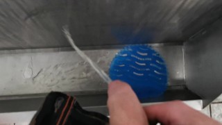Peeing in a urinal