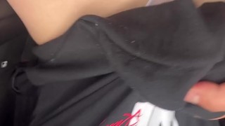 Walk to the beach ends with hot casual sex! Beautiful thong and natural ass!