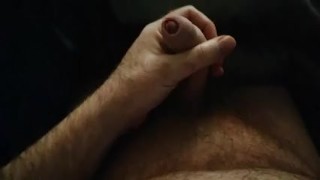 British Hairy Daddy Bear Stoking Hairy Belly and having a Wank