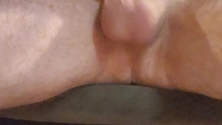 DAD jerking off til he CUMS