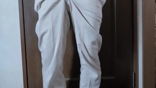 I was so excited watching adult videos that I masturbated by touching my nipples and cock.