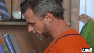 MEN - Horny Tattooed Stud Alpha Wolfe Gets His Tight Ass Drilled By Daniel's Hard Rock Dick