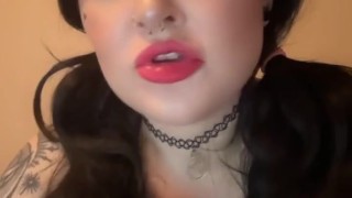 mean goth girl humilates that tiny cock of yours