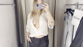 Trying on haul at the mall